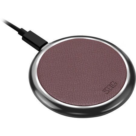 Siig Premium Wireless Smartphone Charger Pad - Brown AC-PW1K12-S1